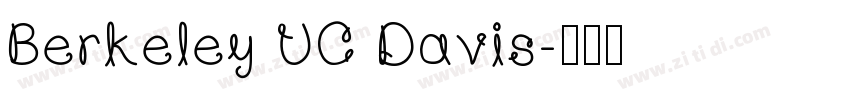 Berkeley UC Davis字体转换